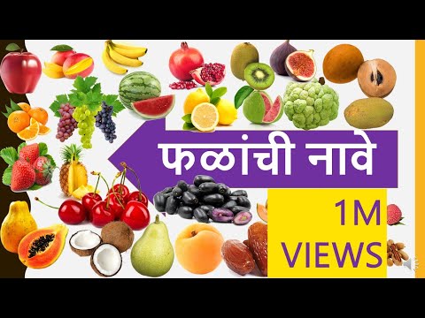 फळांची नावे in Marathi //  Learn Fruits name in Marathi with English || Preschool Learning For Kids