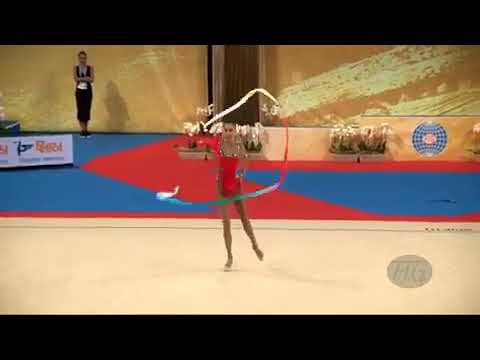 Rhythmic Gymnastics ribbon, gymnasts such as Linoy Ashram, Lethabo Malaza and Salome Pazhava