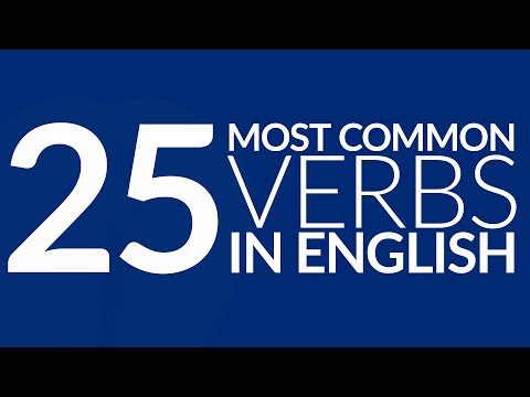 The 25 Most Common Verbs in English