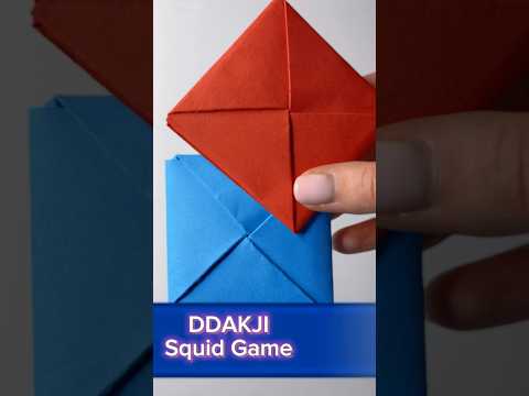 DIY Squid Game DDAKJI toy origami
