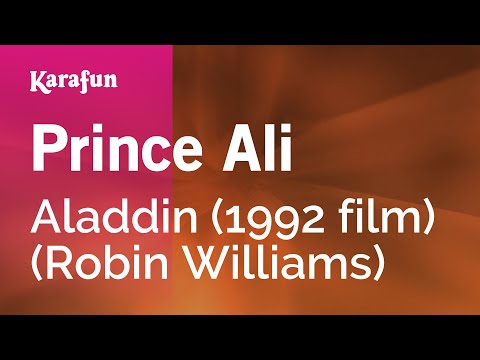 Prince Ali - Aladdin (1992 film) (Robin Williams) | Karaoke Version | KaraFun