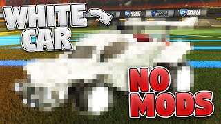 How To Make A FULL WHITE CAR On Rocket League! NO MODS