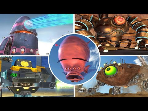 Monsters Vs Aliens All Bosses Fight (No Damage)