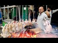 Incredible Street Food Roast Chicken On Skewers Best Chicken Sajji In Karachi Pakistan