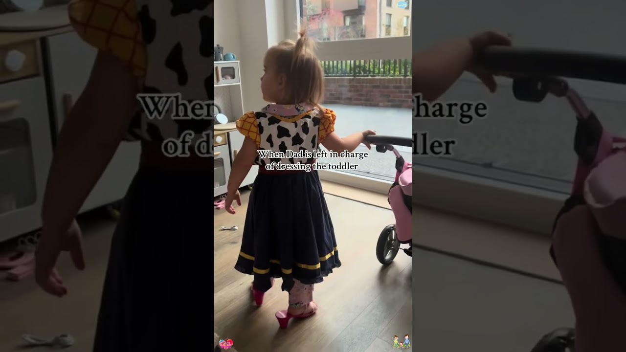 When Dad’s in charge of dressing the kids！#baby#dadsbelike#babygirl#LiveOutlandish