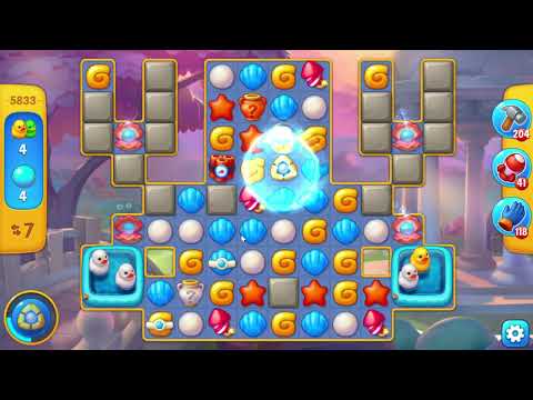 Fishdom 5833 Level - 18 moves - NO BooSTERS