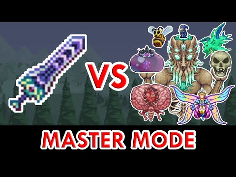 Terraria 1.4 - Zenith vs ALL Bosses (Master Mode)
