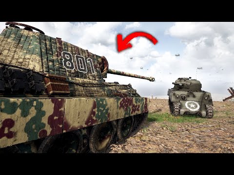 Hunting Down Enemy Tanks In A German Panther