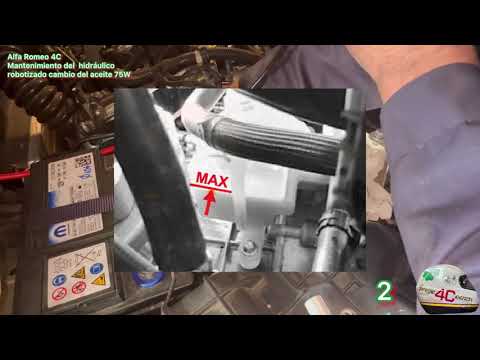 Alfa Romeo 4C reemplazar aceite del sistema hidráulico robotizado TCT