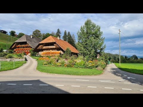 Auf dem Eggiwiler Haus und Holzbrücken Weg