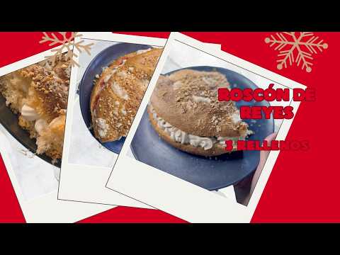 Receta de Roscón de Reyes con 3 Rellenos: Nata, Chocolate y Cheesecake 🎉🍰