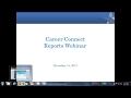 Career Connect Reports Training Career Connect Reports Training