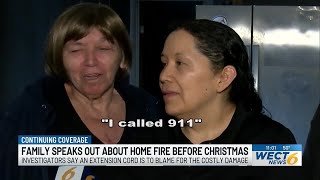 Family works to rebuild lives after destructive house fire