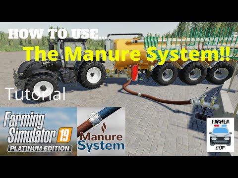 How To Use the Manure System in Farming Simulator 19!!