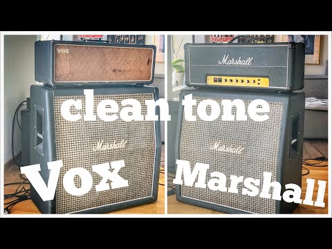 Vox Vs Marshall - CLEAN GUITAR TONE Shootout!