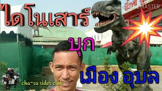 preview picture of video 'ไดโนเสาร์ เคลื่อนไหวได้  ใจกลางเมือง อุบลราชธานี'