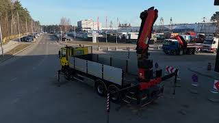 شاحنة مسطحة DAF CF85.410 6x4 PALFINGER PK 34002 SH Crane Winch | صورة 4 - Autoline