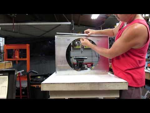 Building a custom made fan shroud for dual 11 inch SPAL fans on a C3 Corvette, PART 1