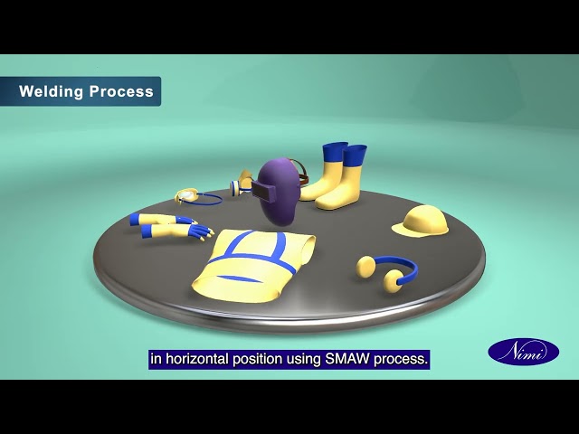 10mm M.S steel - single V butt joint horizontal position