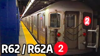 ⁴ᴷ⁶⁰ R62s and R62As running in service on the 2 Line
