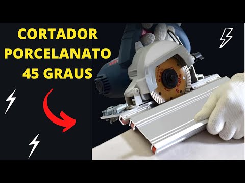Cortador de Porcelanato: (45 graus) PRÁTICO, RÁPIDO E EFICIENTE!