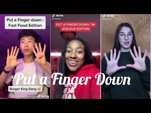 ✨PUT A FINGER DOWN CHALLENGE✨ TIKTOK COMPILATION #1