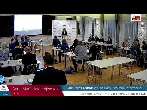 XXXVIII Sesja Rady Miasta i Gminy Kórnik - 24.11.2021