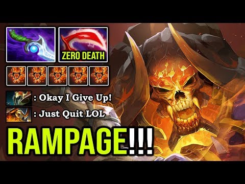 HOW TO MAKE ALL ENEMY GIVE UP 14Min Rampage & 16Min GG with Unreal Damage Clinkz DotA 2