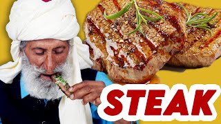 Tribal People Try Steak For The First Time