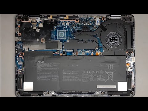 ASUS ZenBook Flip 14 UX461U Disassembly SSD Hard Drive Upgrade Battery Replacement Repair Quick Look