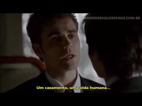 [Legendado] TVD: 8X15 - Stefan se prepara  para o casamento e conversa com Damon