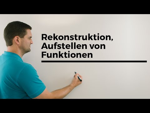 Rekonstruktion, Aufstellen von Funktionen, Steckbriefaufgaben, Übersicht | Mathe by Daniel Jung