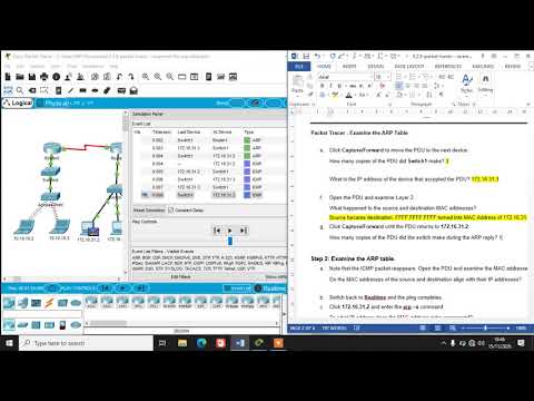 9.2.9 Packet Tracer   Examine the ARP Table