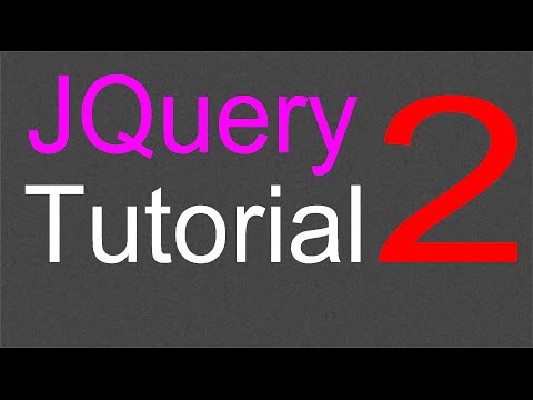 JQuery Tutorial for Beginners 2 Setting up the library