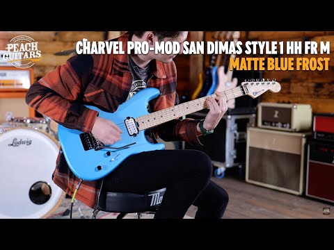 No Talking...Just Tones | Charvel Pro-Mod San Dimas Style 1 HH FR M | Maple - Matte Blue Frost