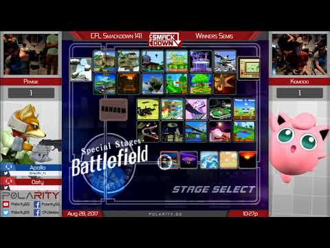 CFL Smackdown 141 Melee - Pengie (Fox) vs Komodo (Puff) - Winners Semis