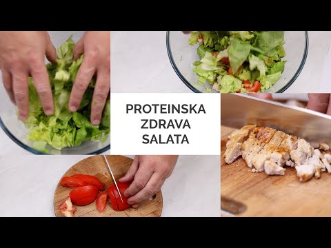 ZDRAVA ISHRANA - NISKOKALORICNA PROTEINSKA SALATA SA PILETINOM