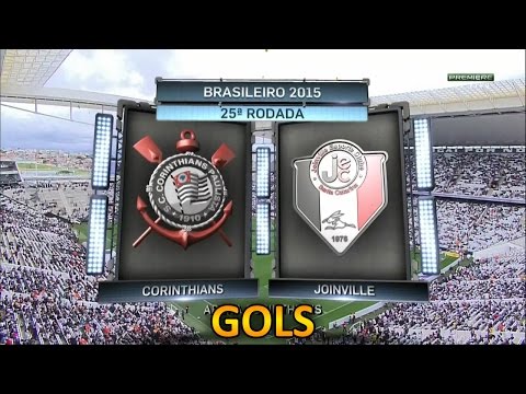 Gols, Corinthians 3 x 0 Joinville - Brasileirão 13/09/2015