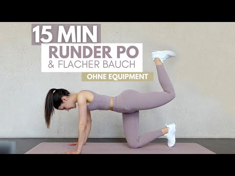 FLAT STOMACH + ROUND BUTT | Beautiful, defined curves without equipment, without jumps | Tina Halder