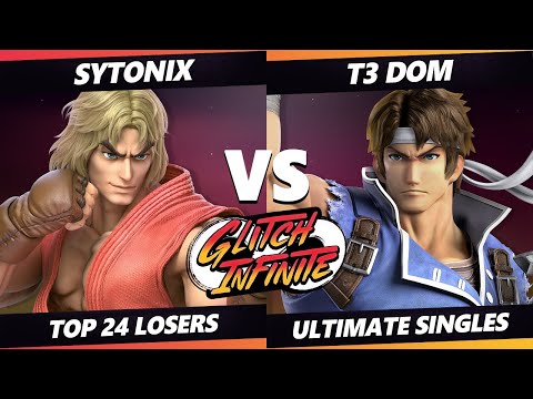 Glitch Infinite Top 24 - Sytonix (Ken) Vs. T3 Dom (Richter) - SSBU Ultimate Tournament