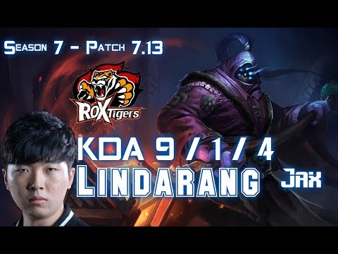 ROX Lindarang JAX vs GRAGAS Top - Patch 7.13 KR Ranked