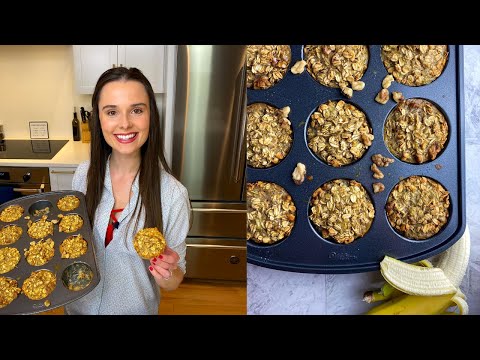 Banana Baked Oatmeal Muffin Cups