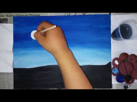   lukis lukisan acrylic painting 