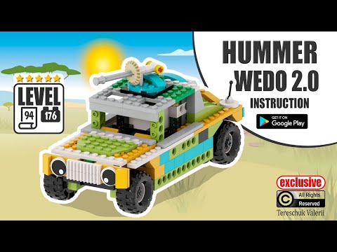 AMAZING MILITARY LEGO HUMMER WEDO 2.0 + instruction | Удивительный ВОЕННЫЙ ДЖИП ХАММЕР
