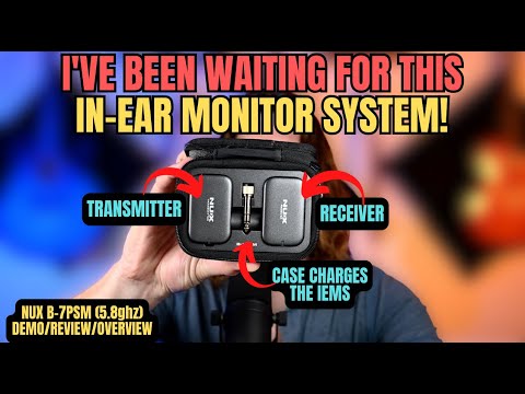 NuX B-7PSM Wireless In-Ear Monitor System 2022 - Present - Black image 5
