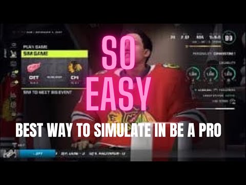 How To Simulate Faster In Be a Pro | NHL 21