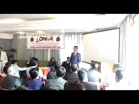 Raj Kumar gangtok tour chumbi residency 1st speech