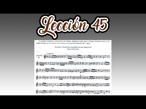 Lección 45 Metodo de Solfeo de Hilarion Eslava - Primera Parte