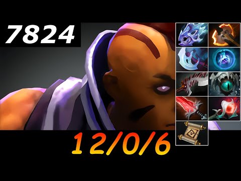 Dota 2 Anti-Mage 7824 MMR 12/0/6 (Kills/Deaths/Assists) Ranked Full Gameplay