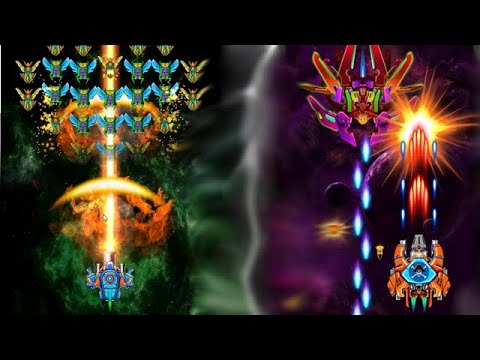 Jogo de nave espacial, Galaxy Attack Alien Shooter, jogo de guerra no espaço, nave alienígena vs nav